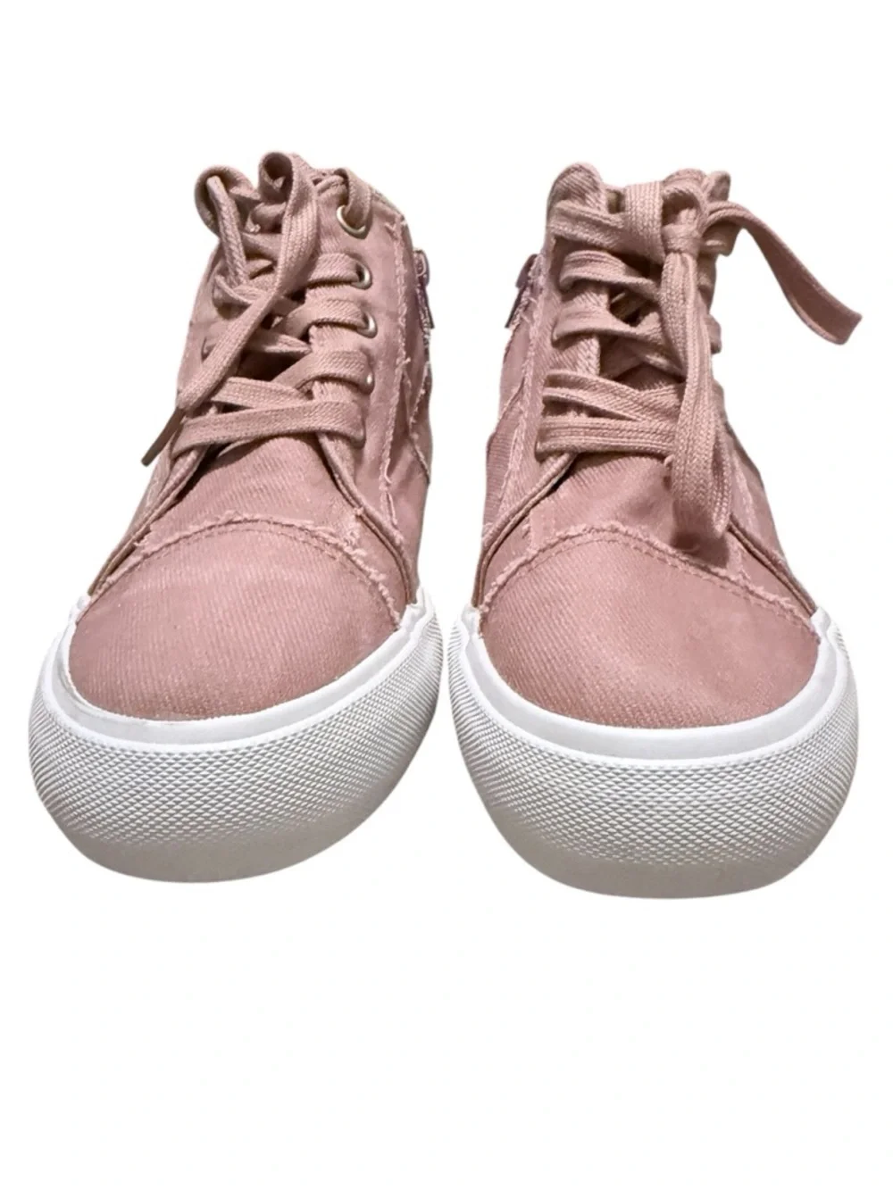 NWOT Jenn Ardor women’s 9 lace up hidden wedges high top pink fashion sneakers